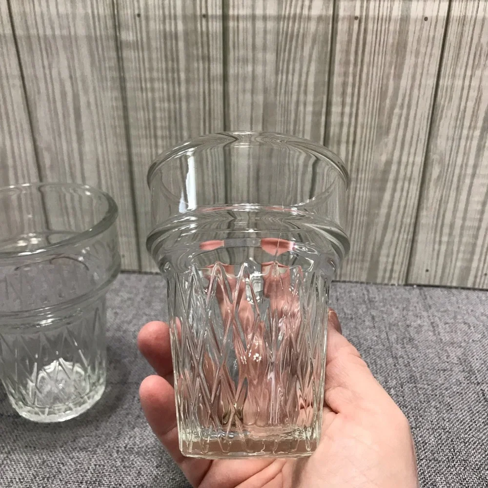 Vintage Libby Ice Cream Cone shaped Sundae Glasses